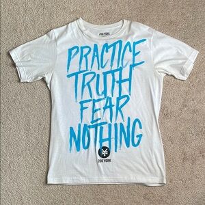 Zoo York White and Blue Short Sleeve Tee